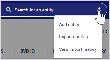 Import icon options from search field